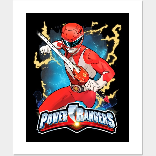 Power Rangers Zeo Unleashing Zord Power Wall Art by RonaldEpperlyPrice